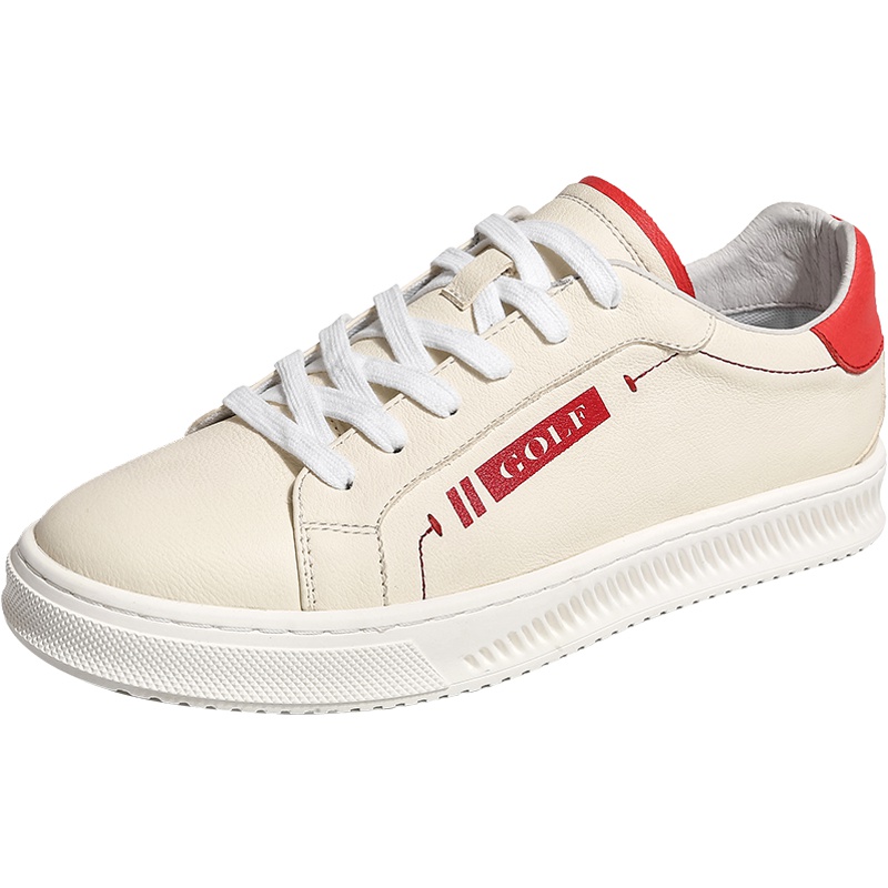 GOLF男鞋2019春季新款鞋子男时尚撞色休闲皮鞋男潮流真皮板鞋百搭