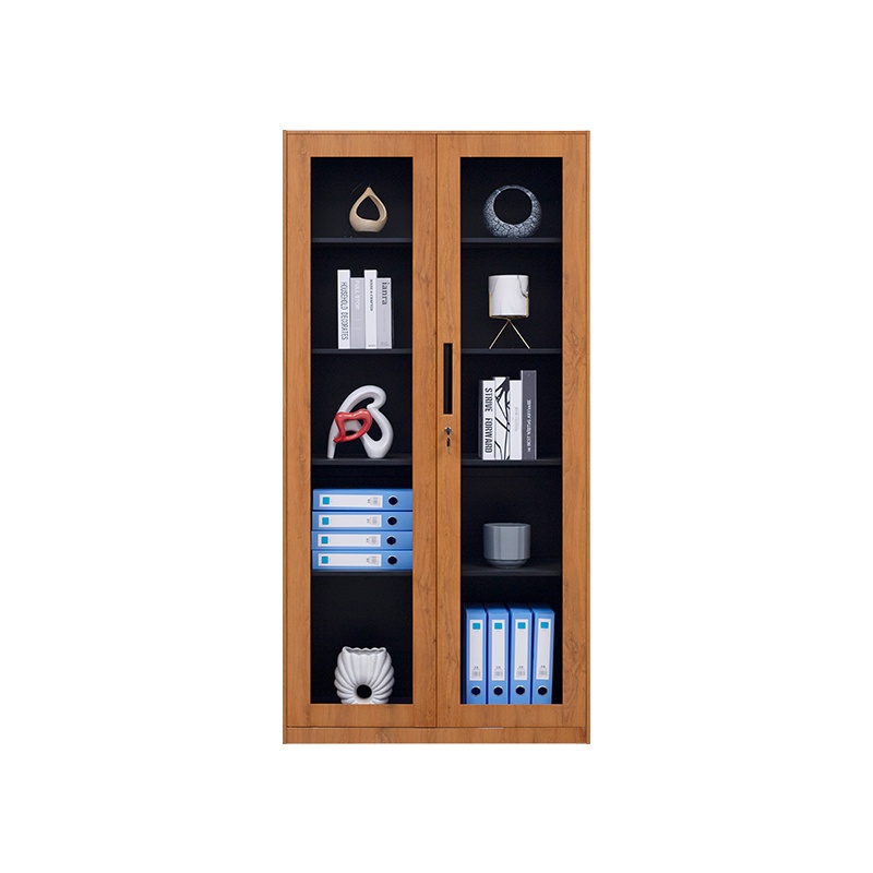 星岛办公室钢制文件柜铁皮柜资料柜落地柜带锁凭证柜档案柜子木纹柜子通玻文件柜胡桃木纹