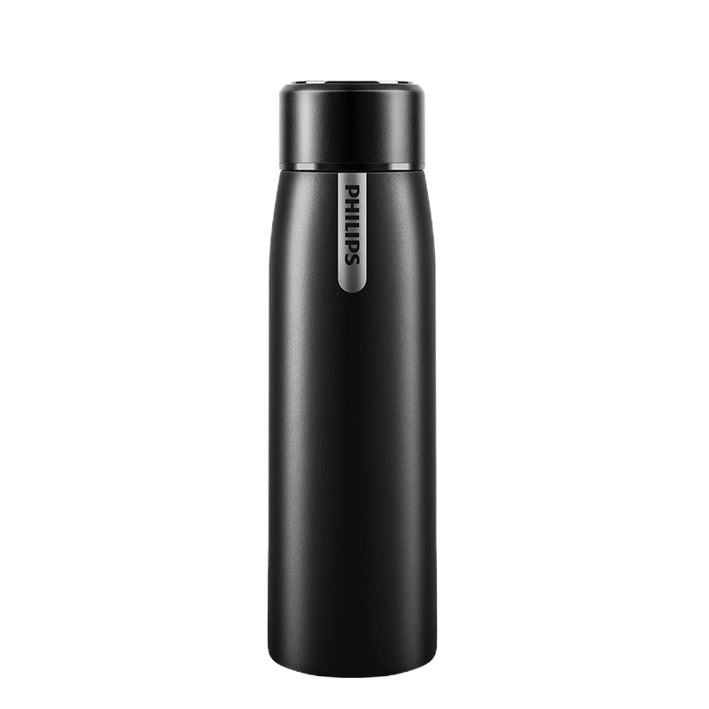 飞利浦(PHILIPS)智能温度显示保温杯 双层真空保温AWP2780BK 单个装