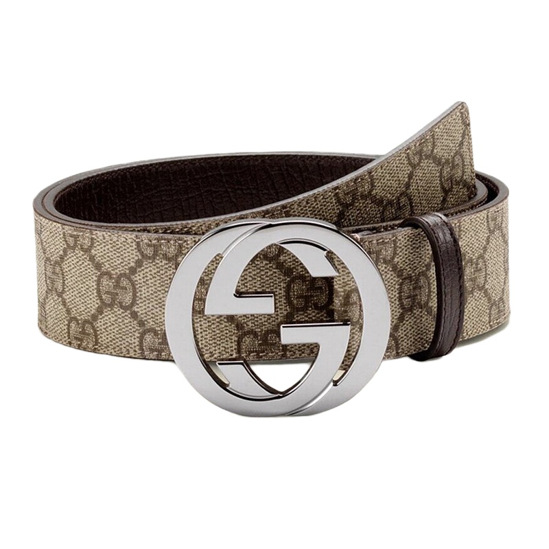 [优享]GUCCI 古驰PVC男士腰带 114984-KGD1R-9643 咖啡色95CM