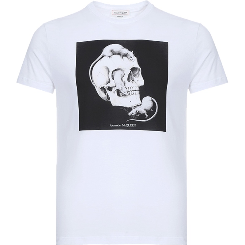 Alexander Mcqueen 亚历山大·麦昆 男士棉质短袖T恤 611010 QOZB4