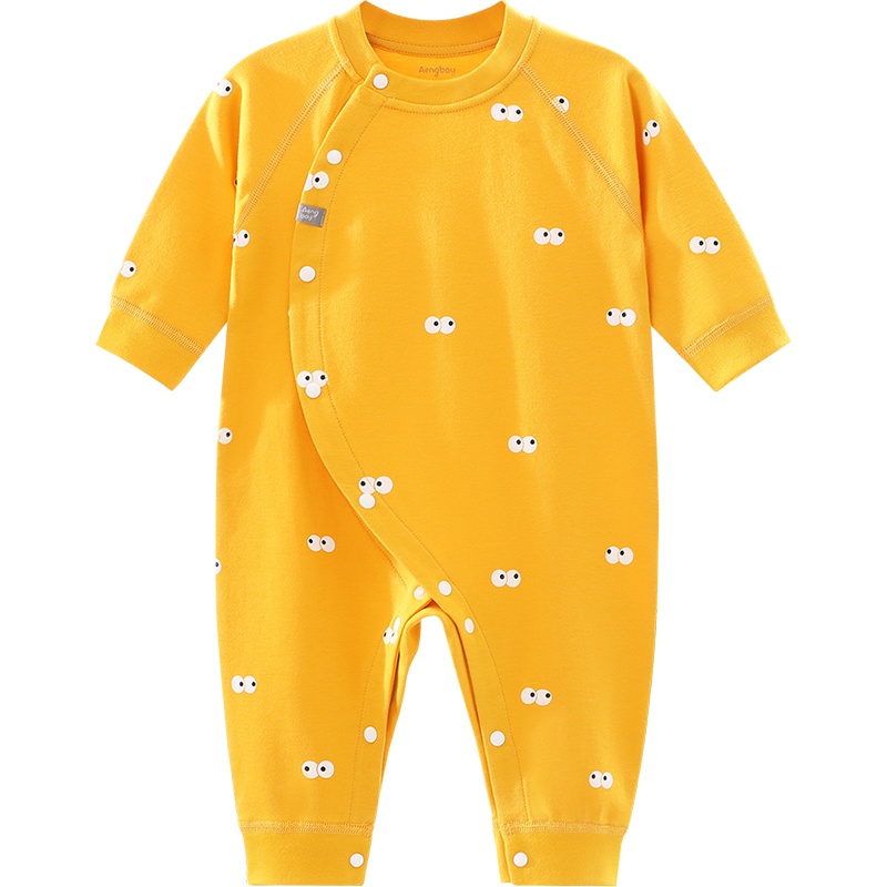 Aengbay宝宝出行衣服春秋装初生超萌婴儿服外出连体衣春秋哈衣爬服