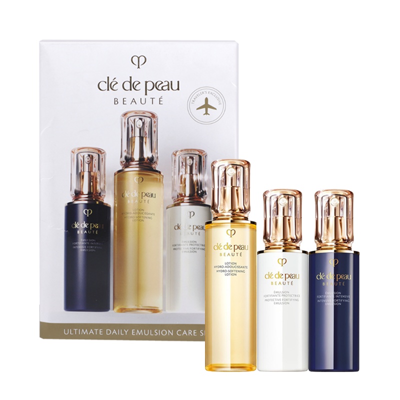 CPB 肌肤之钥 光彩水乳护肤套装(滋润水170ml+日乳125ml+夜乳125ml) 资生堂 护肤套盒 护肤礼盒