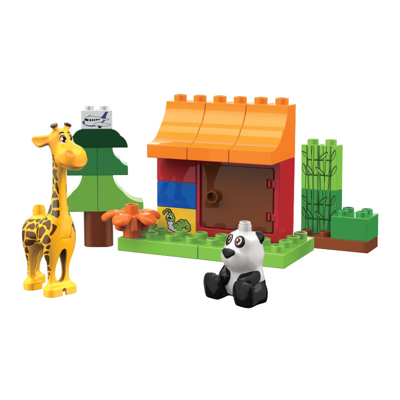 奥迪双钻(AULDEY)益启搭 熊猫乔西借玩具 2-3-6周岁宝宝礼物 高性价比