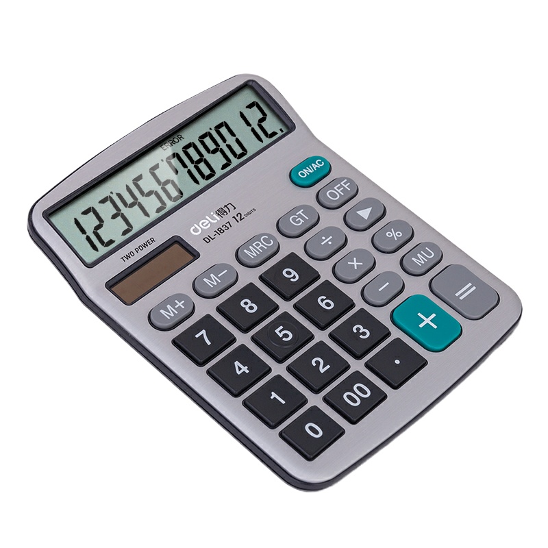 得力 1837 桌面计算器 3件装