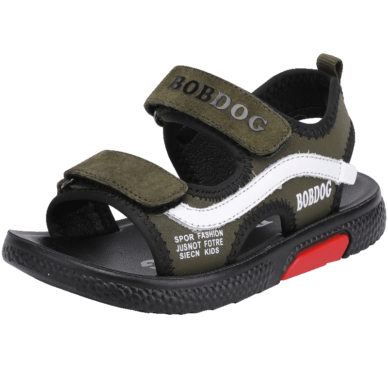 巴布豆童鞋儿童凉鞋男2019夏季中大童软底时尚男童沙滩鞋