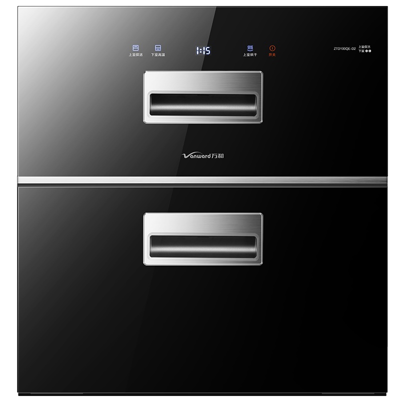 万和(Vanward) 100升二星级消毒柜 嵌入式高温消毒柜 小型家用碗筷餐具厨房消毒碗柜 ZTD100QE-D2