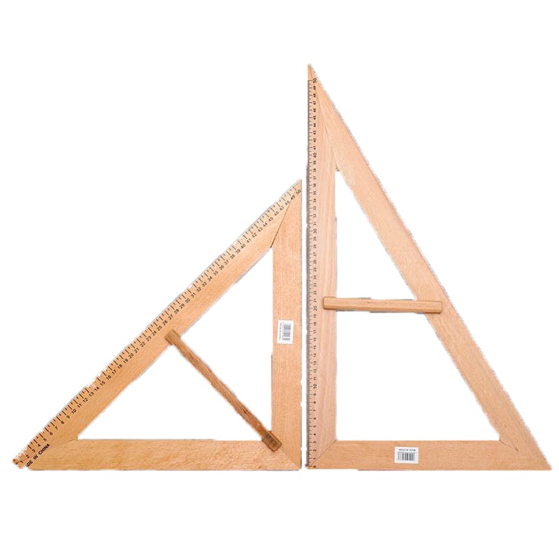 榉木三角尺两个装