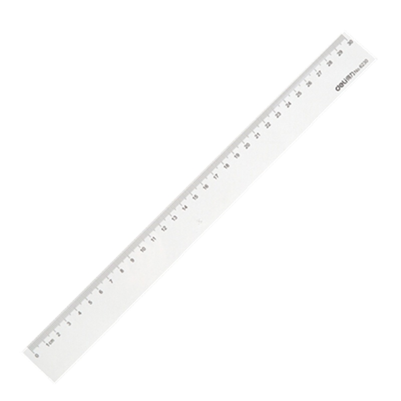 得力(deli)30cm办公通用直尺 6230 测量绘图尺子 办公用品