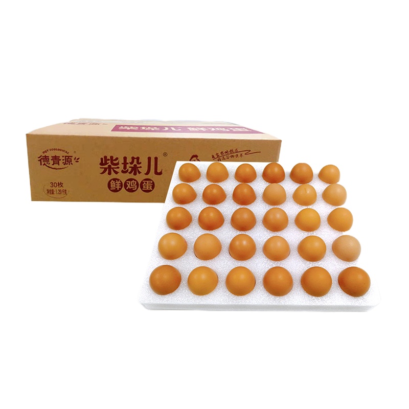 德青源 柴垛儿鲜鸡蛋30枚,1290g