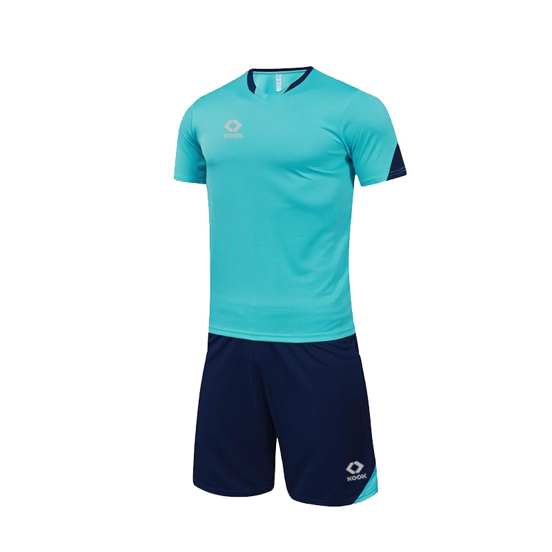 KOOK足球服套装团购定制队服训练服男士足球球衣羽毛球运动套装可定制印字新款短袖成人运动训练服儿童服套装男女
