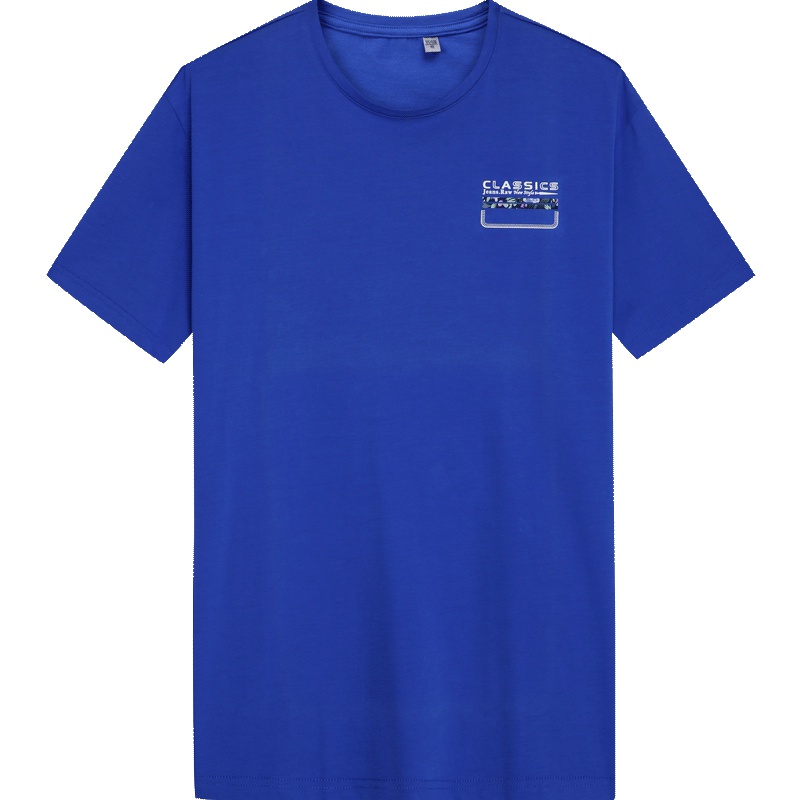 HODO红豆男装文艺系列男士短袖T恤时尚印花圆领短袖男