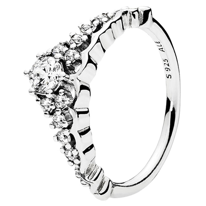 PANDORA 潘多拉 女士童话之冕925银戒指 196226CZ