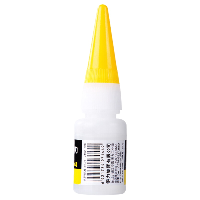 得力(deli)8g502强力胶水 快速粘合无色胶水 1支装 办公用品 7144 宁选