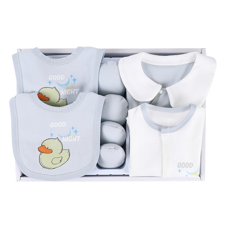 班杰威尔婴儿衣服纯棉新生儿礼盒春秋16件套初生儿内衣套装宝宝用品婴儿哈衣爬服