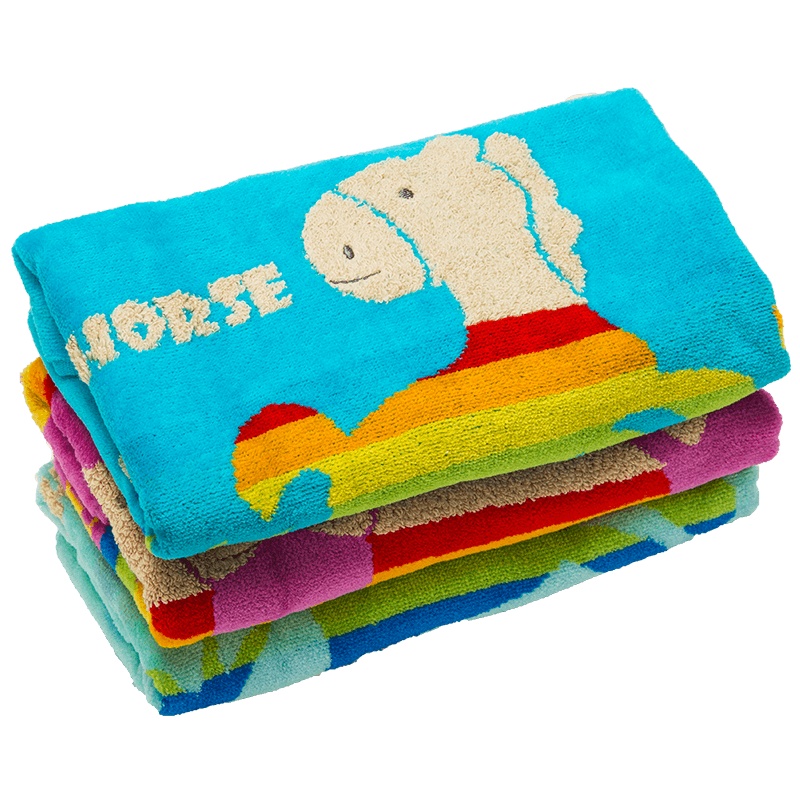 棉田棉花马割绒婴儿童加大浴巾/大毛巾 柔软 Y0403