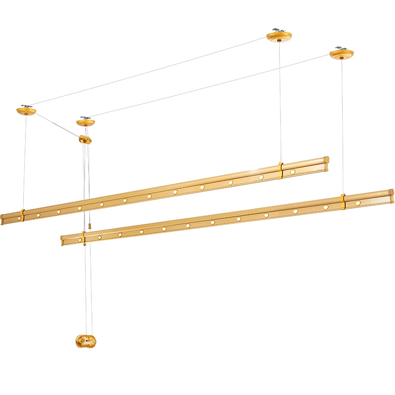 盼盼阳台晾衣架升降式晒袜子衣服架手摇晾衣杆室外双杆手动凉衣架