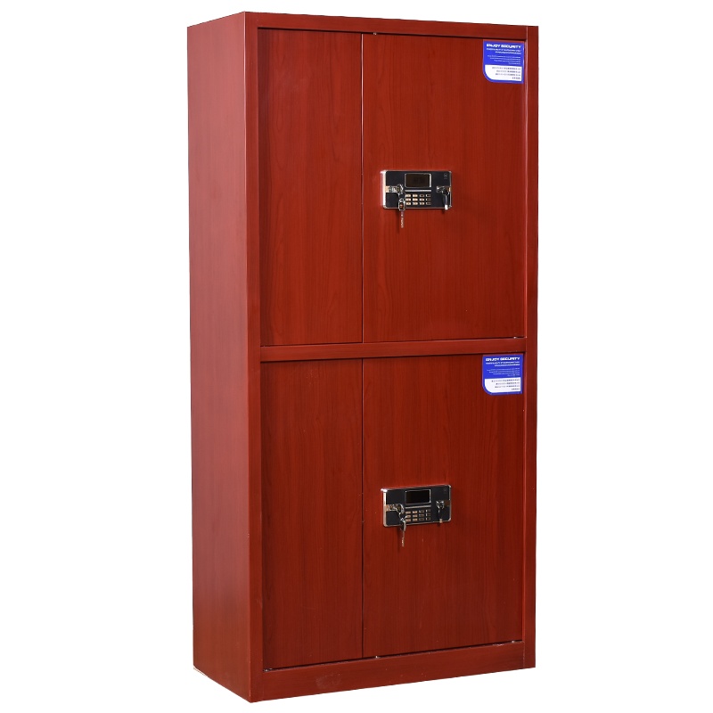 永格电子保密柜文件柜大型密码锁办公资料柜通体钢制保险柜可移动带抽屉财务柜加厚铁皮柜档案柜 双节保密柜