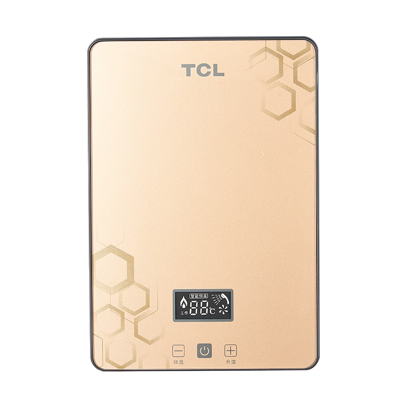 TCL TDR-601TM 即热式电热水器 家用速热小型 智能恒温淋浴洗澡机 厨房小厨宝微电脑式6000W 黑色