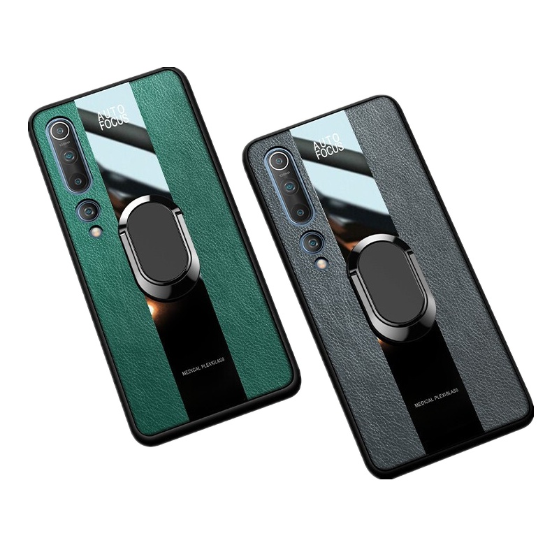 [送钢化膜]高铭宣小米10pro手机壳小米10pro男款5g保时捷磁吸指环皮套全包防摔硅胶车载潮牌手机套