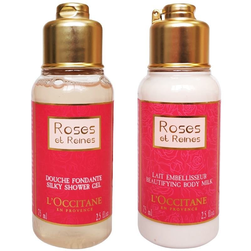 欧舒丹(L'OCCITANE)玫瑰皇后沐浴啫喱75ml+玫瑰皇后润肤露75ml