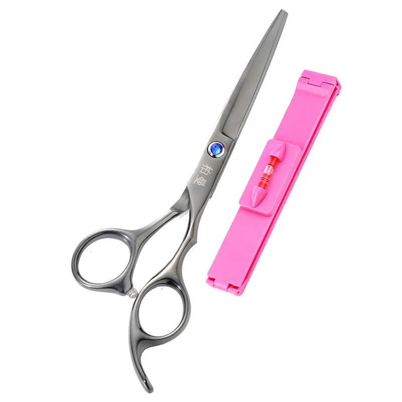 柏曼[蓝色牙剪刀]美发剪刀理发剪刀剪发刀平剪刀打薄剪碎发剪刀家庭成人用