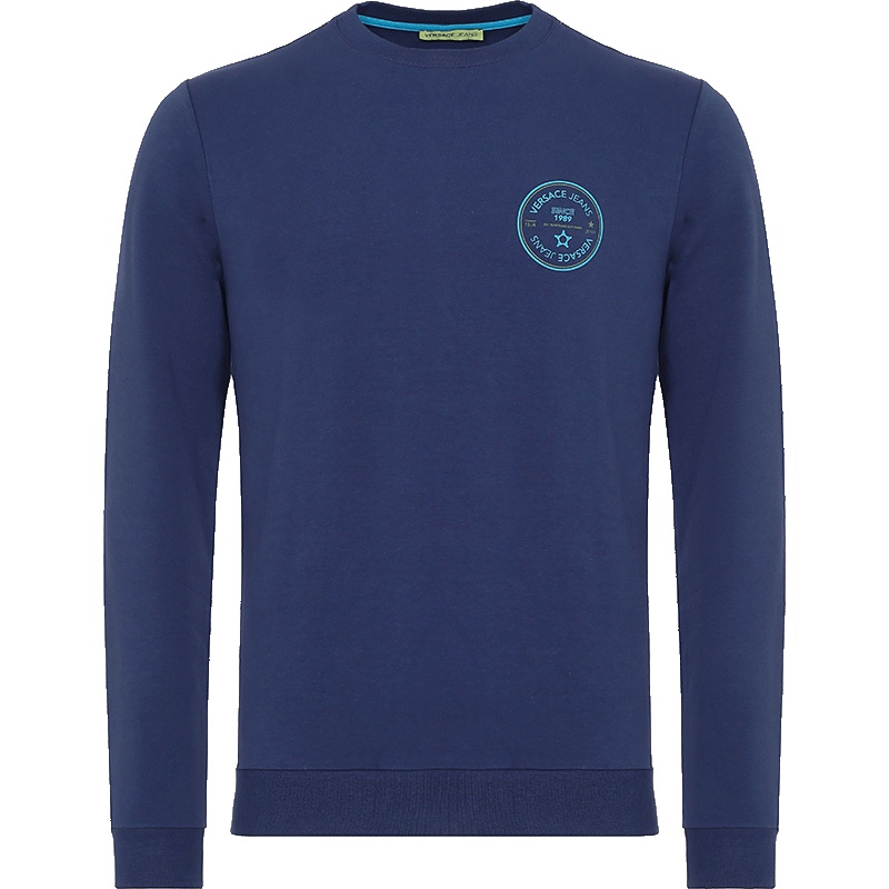 Versace JEANS 范思哲 奢侈品 男士棉质圆领长袖卫衣运动衫 B7GTB7FM 30189