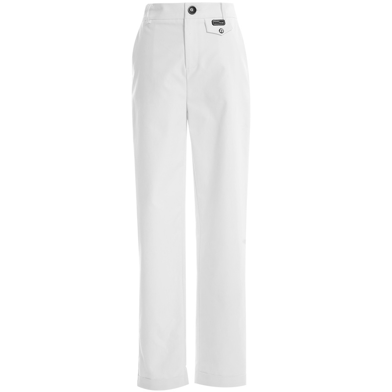 欧昵雪休闲高腰宽松九分烟管裤女气质显瘦萝卜哈伦裤