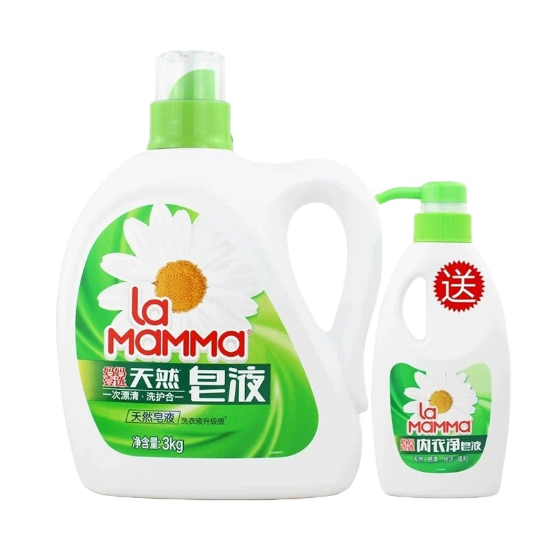 妈妈壹选液3kg净白洗衣液+内衣净300g组合装