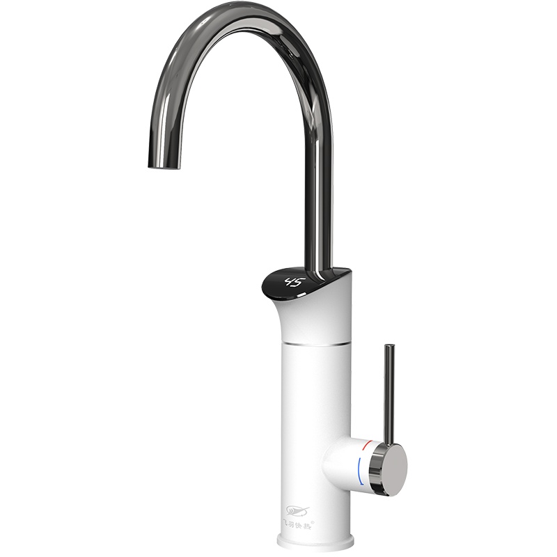 飞羽FY-KP230电热水龙头即热式快速厨房卫生间速显自来水过水热冷热水两用电热水器洗涤宝小厨宝下进水3千瓦带温度显示