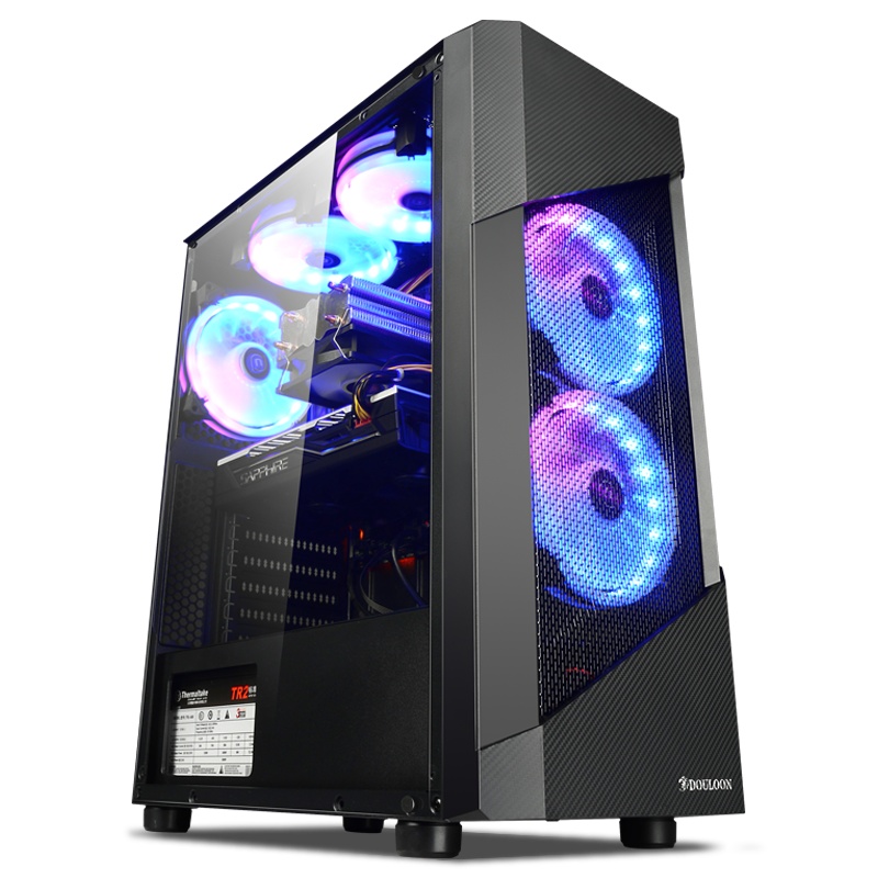 宁美国度 电脑主机AMD R5 3500X/RX580升590 8G高配吃鸡电竞游戏网吧主播组装电脑台式主机家用全套diy整机