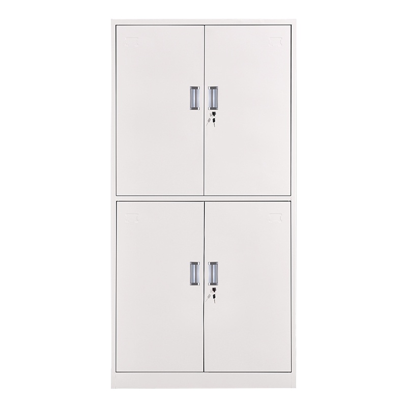 铭威盾钢制办公文件柜铁皮柜矮柜资料密码带锁凭证档案员工储物更衣柜子通双节文件柜