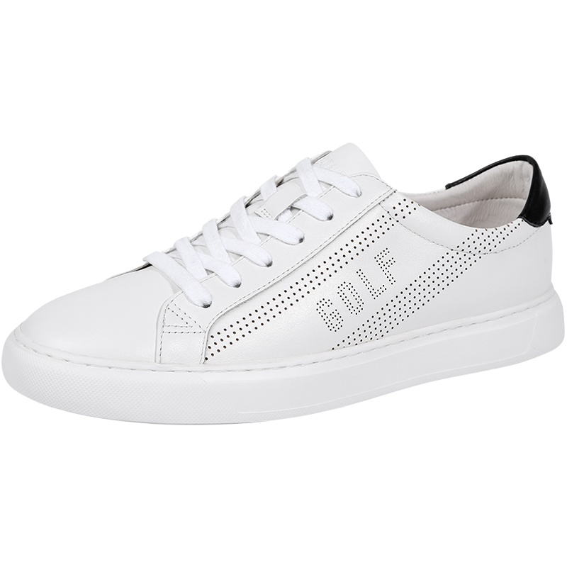 GOLF男鞋2019春季新款小白鞋韩版真皮板鞋潮透气百搭鞋子男休闲鞋