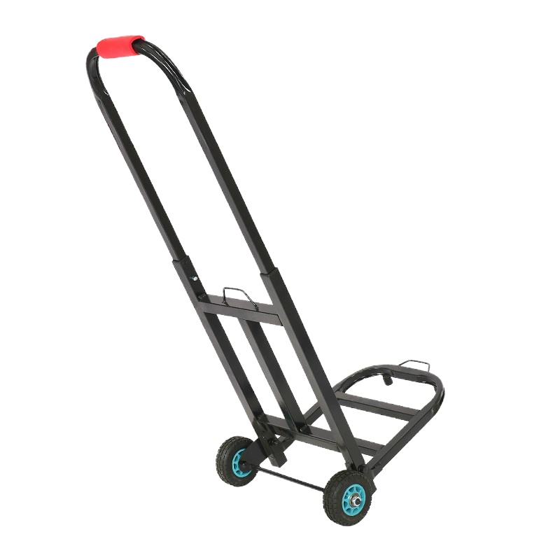 购物小推车拖车阿斯卡利(ASCARI)拉货加厚便携简易家用折叠式爬梯方便家庭工 加厚黑色中方橡胶轮+满焊+2绳_G620