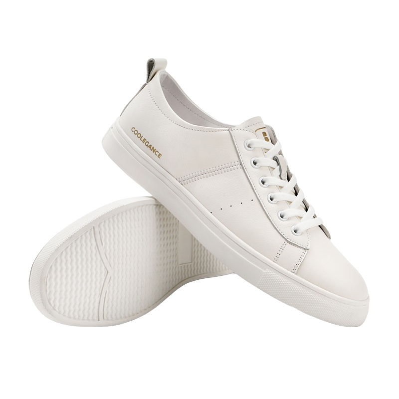 BELLE/百丽2021夏新牛皮革男简约潮流休闲小白鞋20196BM1