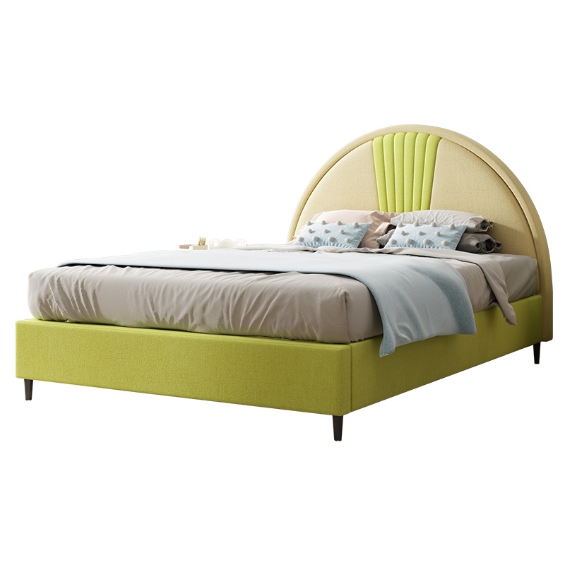 Sweetnight苏宁自营布床儿童床男孩实木软床女孩公主床1米5网红现代简约女童床