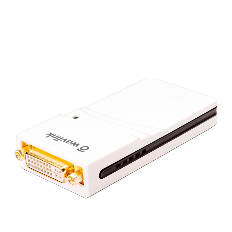 睿因(Wavlink)WL-UG17D1 USB转DVI VGA HDMI多屏外置显卡扩展高清1080P显卡分屏转换器