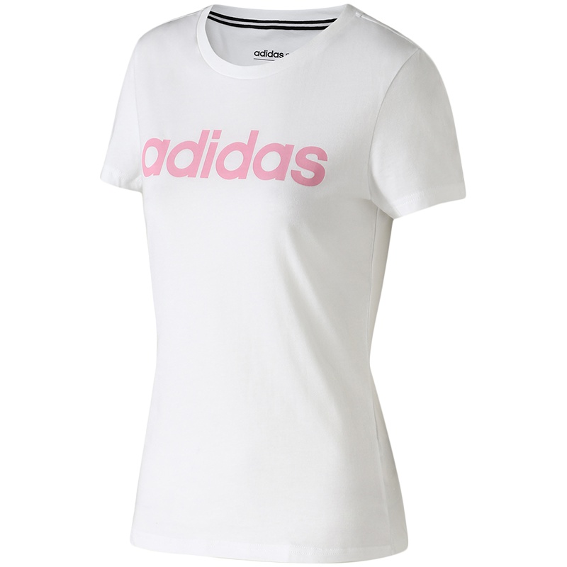 【自营】Adidas阿迪达斯NEO女装LOGO运动短袖休闲圆领T恤衫DW7943