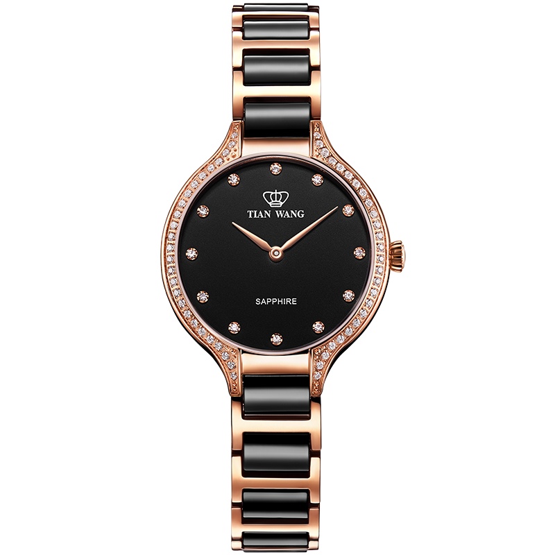 天王表(TIANWANG)手表 MS系列石英女表时尚休闲陶瓷表带女士手表LS31012