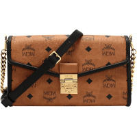 MCM 女士 涂层帆布配皮Millie Visetos中号单肩斜挎包 MWRAAME09