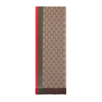 GUCCI 古驰 男士围巾米色混色羊毛 147351-4G704-2766
