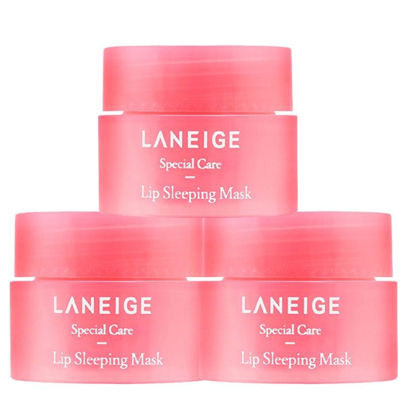 兰芝夜间保湿修护唇膜(莓果味)3g*3