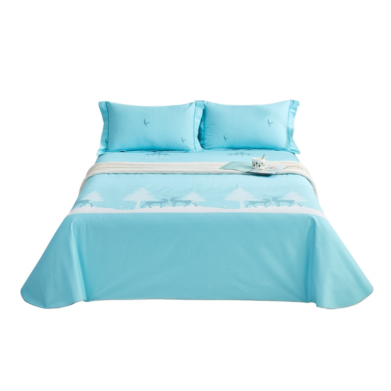 红豆家纺 全棉软凉席三件套1.5/1.8米床单双人老粗布夏季空调席子