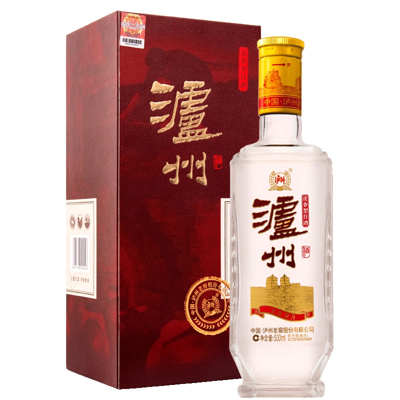 泸州老窖 金色岁月 52度 500ml单瓶 浓香型白酒