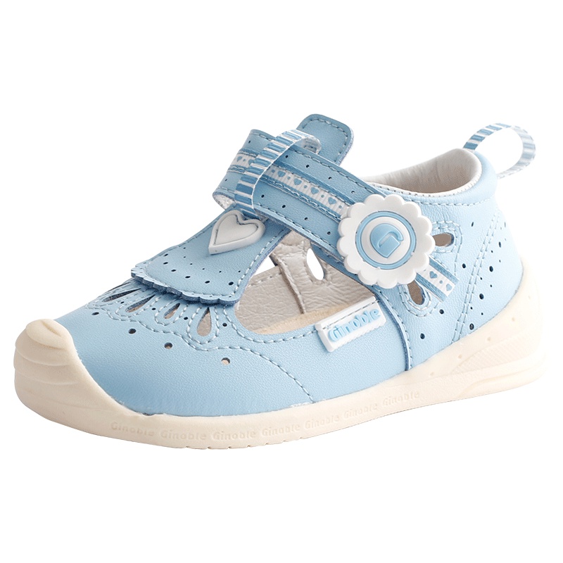 基诺浦关键鞋TXGB1721凉鞋公主鞋机能鞋步前鞋女宝宝婴儿鞋19夏新