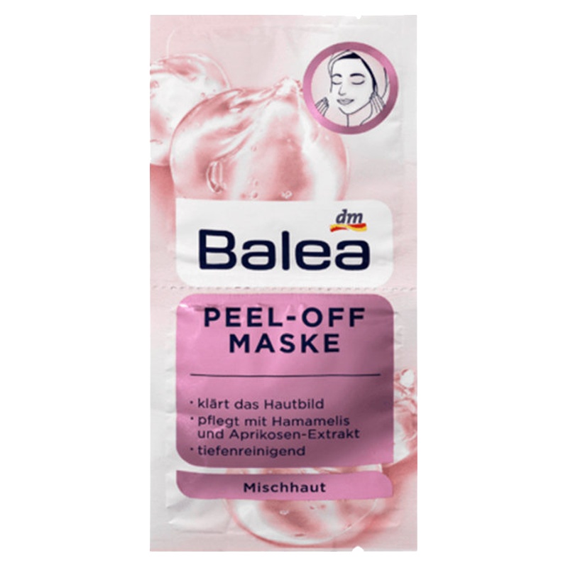 Balea 芭乐雅金缕梅去角质撕拉面膜泥 2*8ml 深层清洁 各种皮肤通用