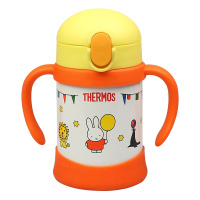 [米菲和他的朋友们]膳魔师(THERMOS)通用儿童吸管杯真空304不锈钢保温杯FHV250B-LY 250ML 米菲兔