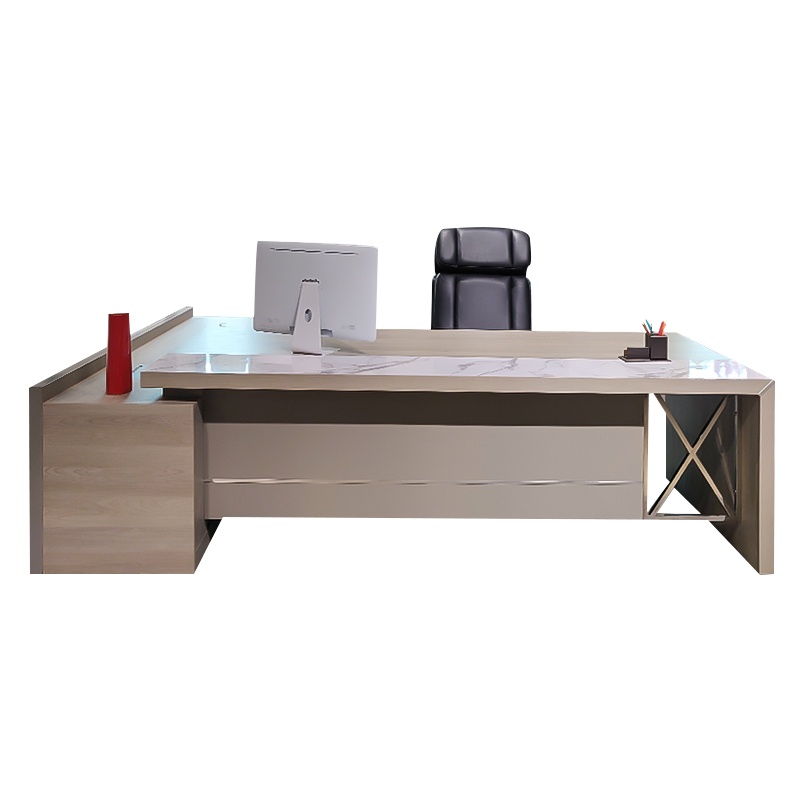 富和美88D-2601办公家具中式大班台办公桌办公台主管经理办公桌老板桌电脑桌老板台2600L*2200W*760H