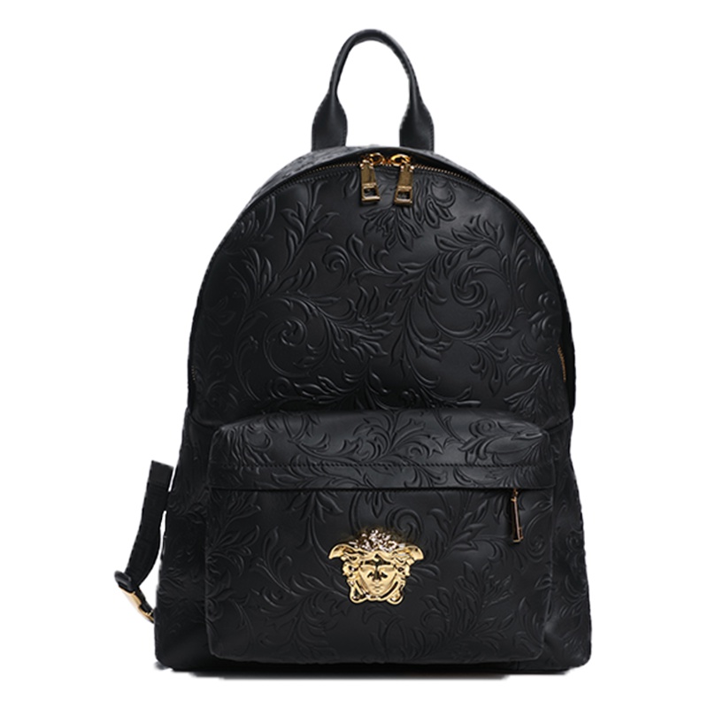 19ss新品 范思哲/VERSACE 男士双肩背包 牛皮革