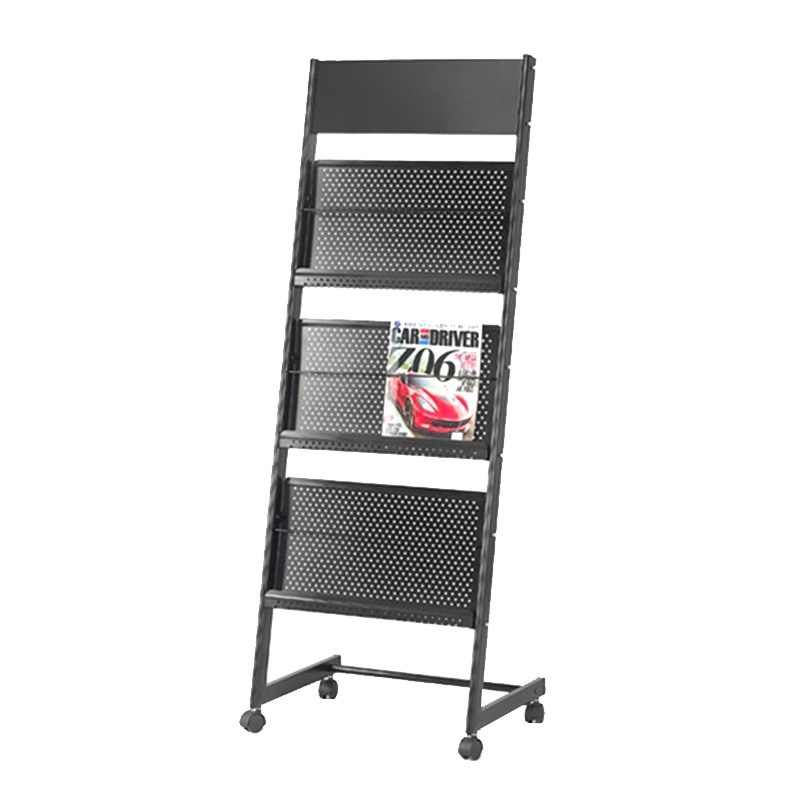 信发( TRNFA) XF-1611落地资料收 纳 架 ( 雅黑 展示架 报刊书架)